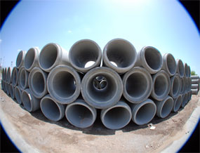 concrete pipes